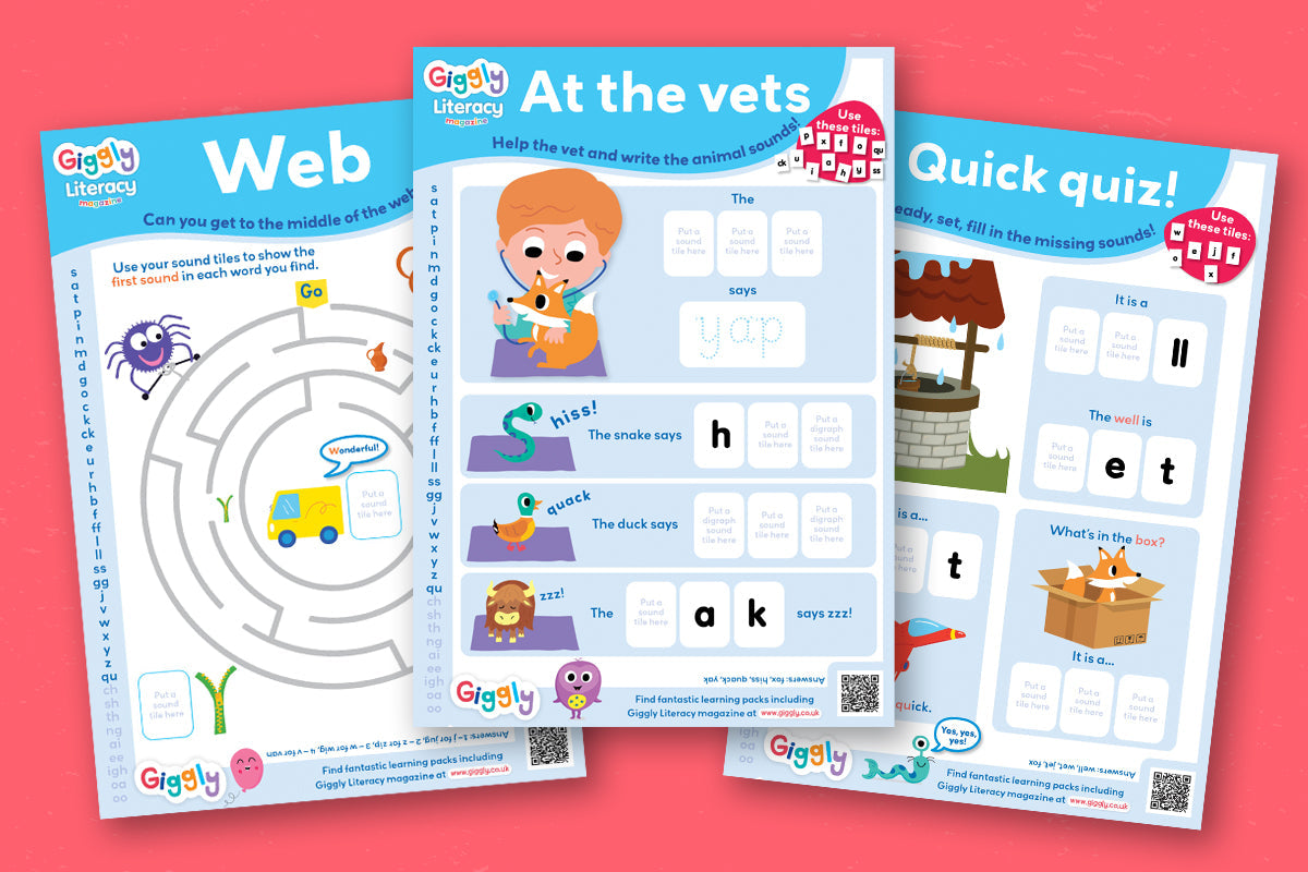 Free Phonics Worksheets Sets 6 and 7 | Giggly.co.uk